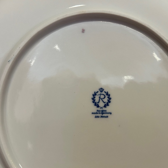 Reichenbach Fine Porcelain Cobalt Gold and White Platter Made in Germany - Picture 13 of 13